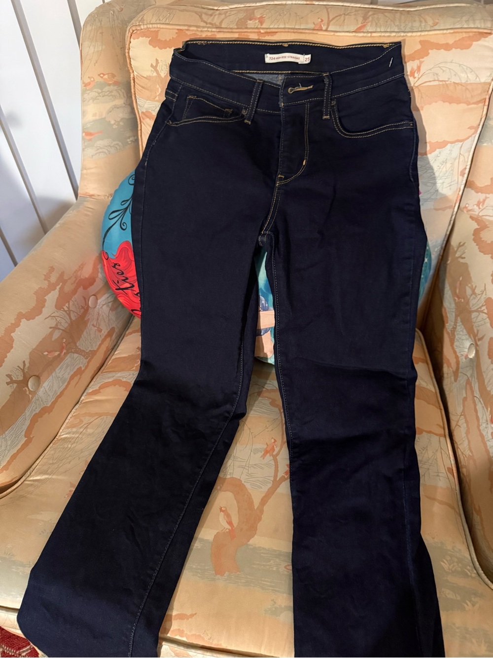 Levi's Dark Indigo Women's Boot Cut Jeans W25 L32